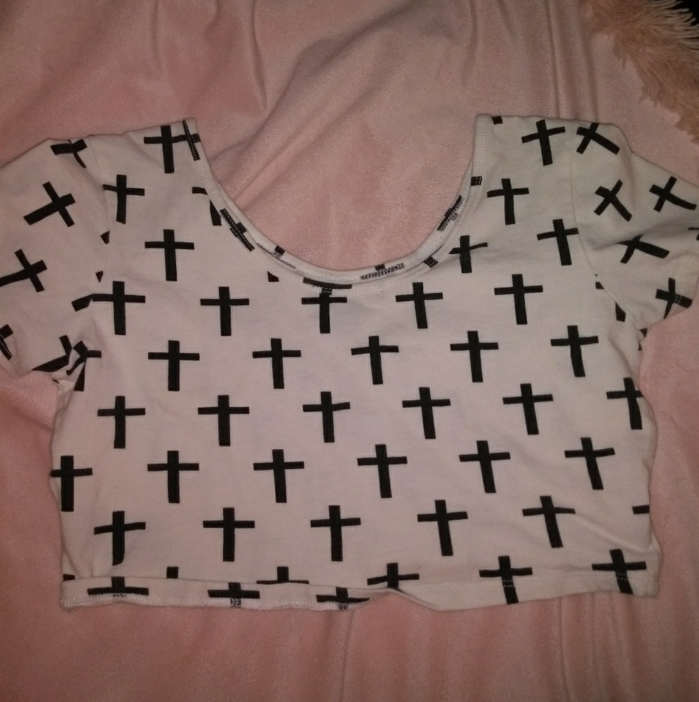 Cross crop top